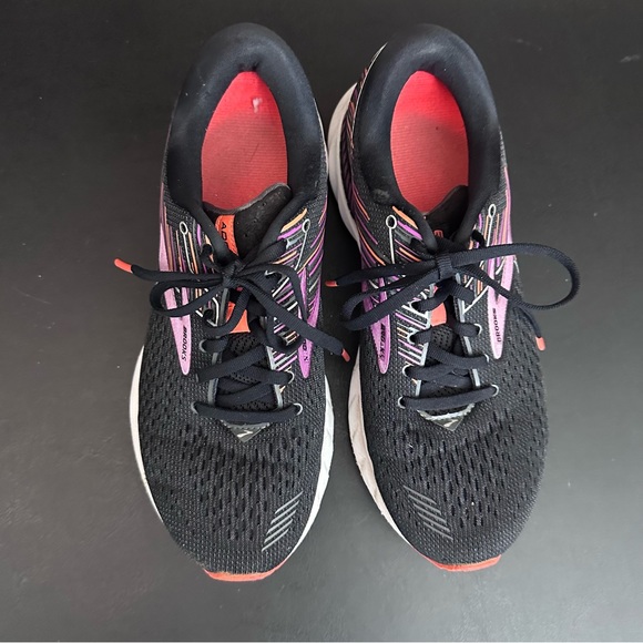 Brooks Adrenaline GTS 19 Running Sneakers Women's 9 M Black Purple Athleisure - Picture 6 of 10